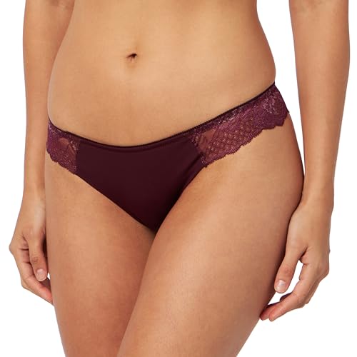 Triumph Damen Wild Peony Florale Brazilian Underwear, CLARET, 40 Triumph Damen Wild Peony Florale Brazilian Underwear, CLARET, 40 von Triumph