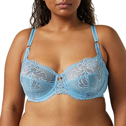 Triumph Damen Wild Peony Florale W BH mit voller Abdeckung, Blue Lake, 80C von Triumph