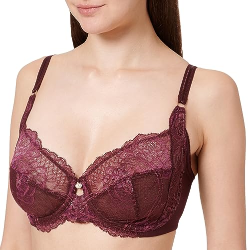 Triumph Damen Wild Peony Florale W Bra, Claret, 75C EU von Triumph