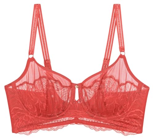 Triumph Damen Wild Peony Florale W01 Bikini top, Deep Blush, 85D von Triumph
