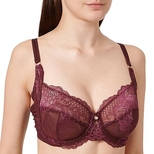 Triumph Damen Wild Peony Florale W01 Minimizer Bra, Claret, 75C von Triumph