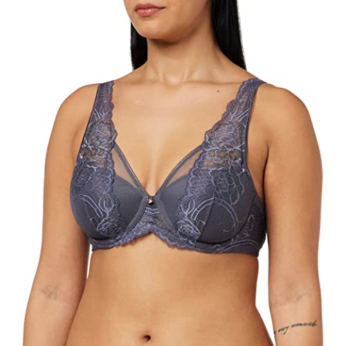 Triumph Damen Wild Peony Florale WP Geformter BH, Pebble Grey, 75B von Triumph