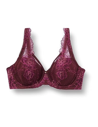 Triumph Damen Wild Peony Florale Wp Bra, Claret, 70E EU von Triumph