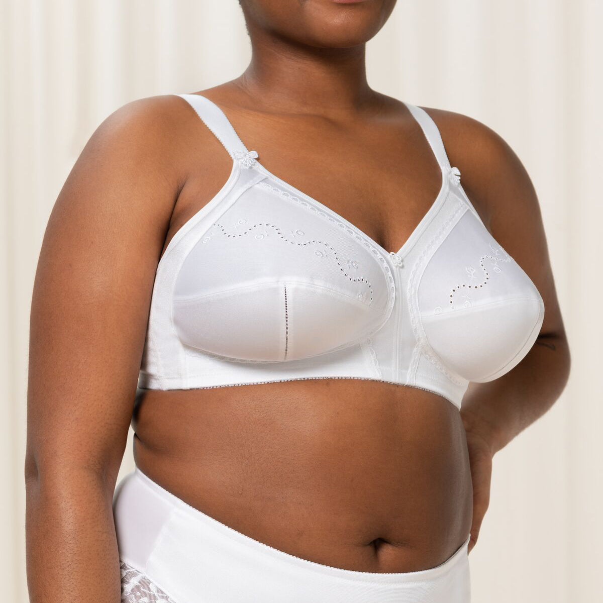 Triumph Doreen + Cotton 01 N BH ohne Bügel, Weiß, Größe: 100D, Damen von Triumph