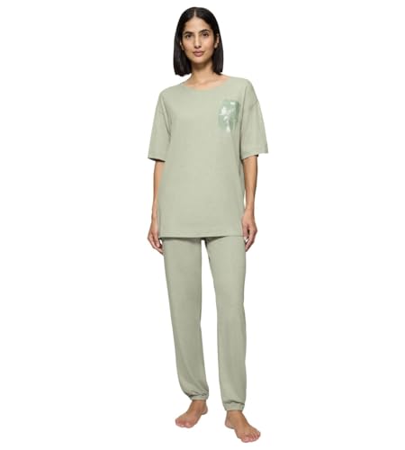 Triumph Endless Comfort PK SSL 10 CO/MD, Pyjama-Set Damen, Mehrfarbig (Green - Light Combination), 44 von Triumph