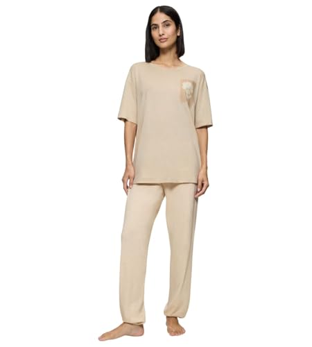Triumph Endless Comfort PK SSL 10 CO/MD, Pyjama-Set Damen, Mehrfarbig (Skin - Light Combination), 46 von Triumph