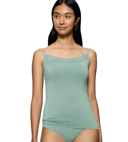 Triumph Feel of Modal Spaghetti Top, Hemd Damen, Blau (Abstinthe), S von Triumph