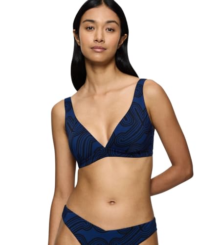 Triumph Flex Smart Summer P Plunge pt, Bikini Top Damen, Blau (Blue - Dark Combination), 2 von Triumph