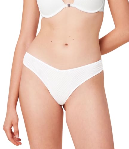 Triumph Damen Harmony Spotlight High Leg Brazilian Underwear, Weiß, 38 EU von Triumph
