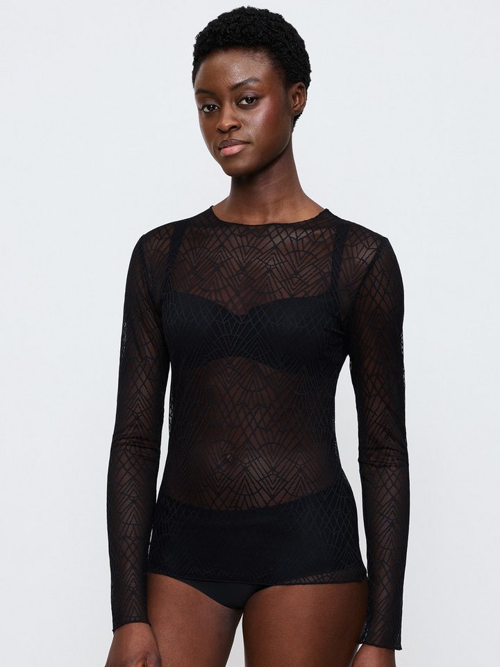 Triumph Longsleeve A Weekend to Remember Top sinnliche Spitze - Rundhalsausschnitt von Triumph