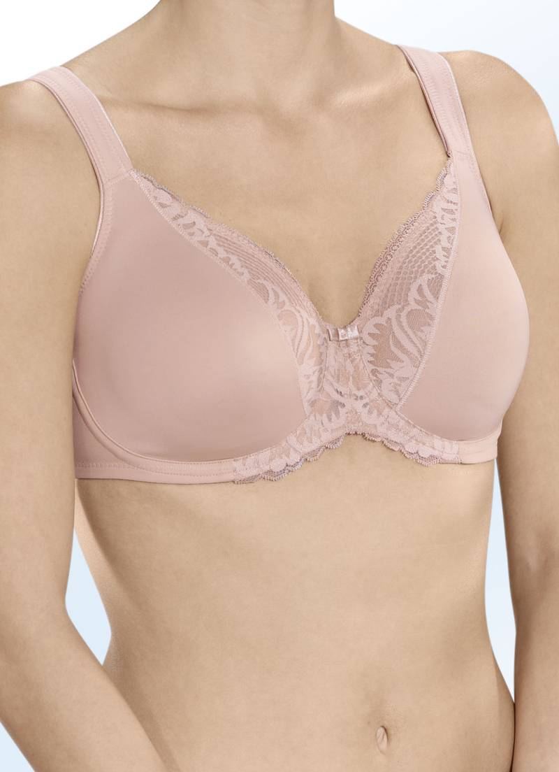 Triumph-Modern Lace + Cotton-Bügel-BH mit Elastikspitze, Cup F, Puder, Größe 85 von Triumph