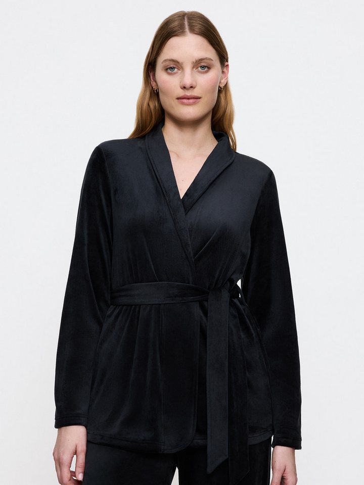 Triumph Morgenmantel Sensual Velour Robe Top, aus weichem Velour - mit Taillengürtel von Triumph