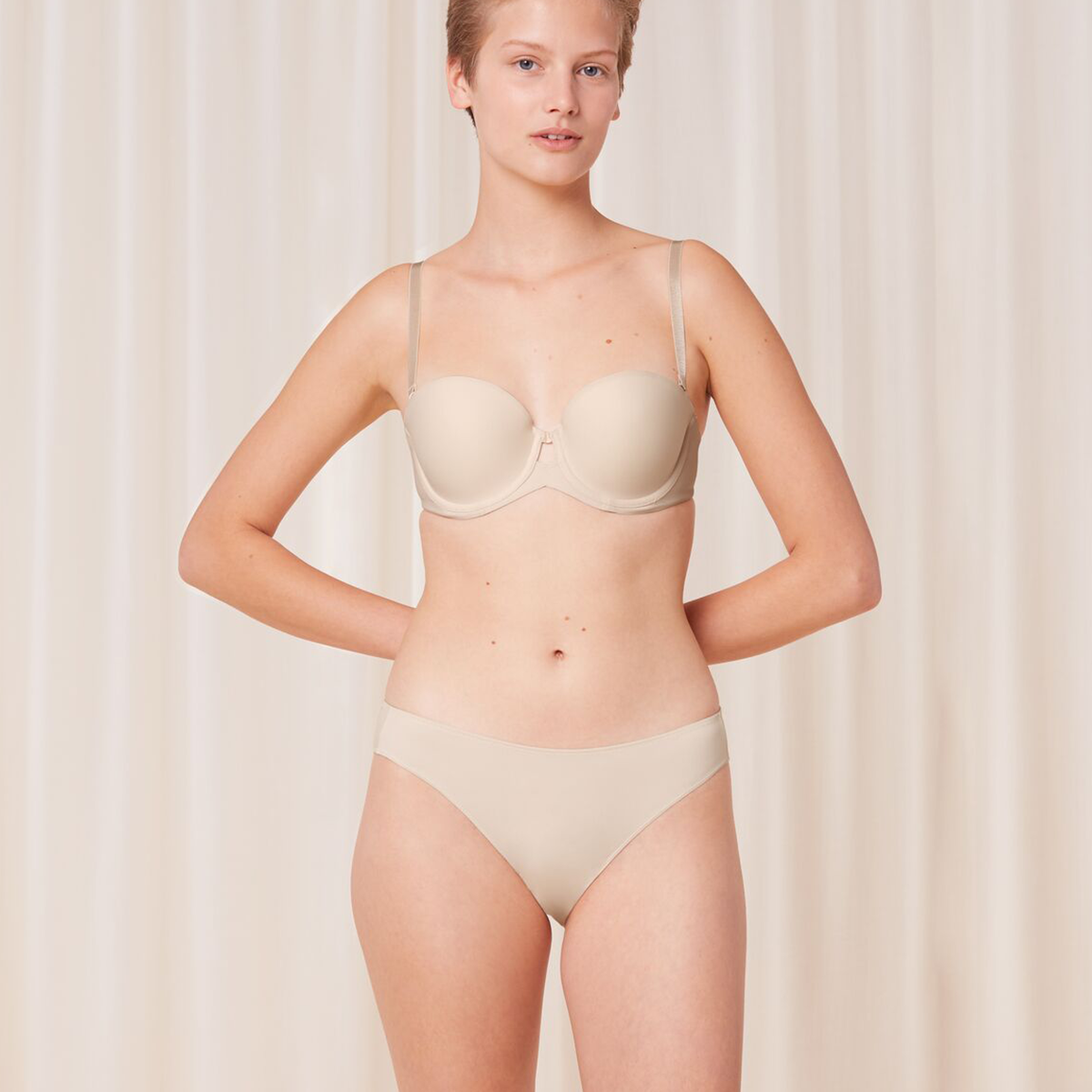 Triumph Pure Micro WDP trägerlos BH, Beige, Größe: 80C, Damen Triumph Pure Micro WDP trägerlos BH, Beige, Größe: 80C, Damen von Triumph
