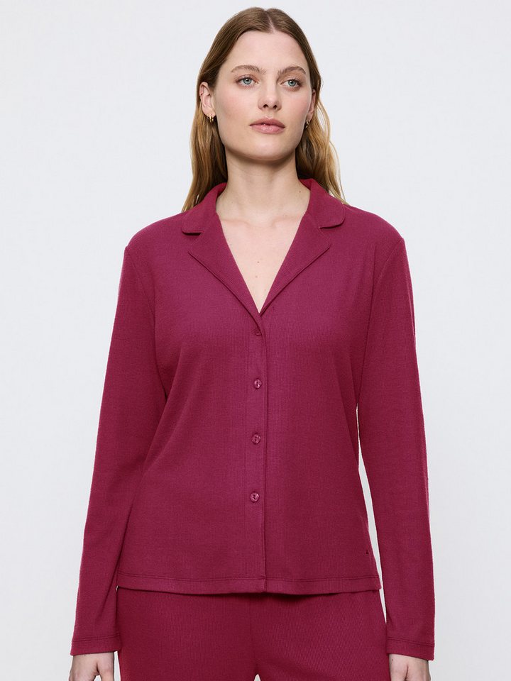 Triumph Pyjamaoberteil Mix & Match Button-Down-Kragen - warm und gemütlich von Triumph