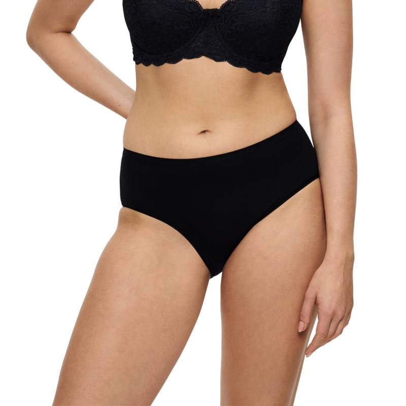 Triumph Sense Of Cotton Midi Slip, Schwarz, Größe: 40, Damen von Triumph