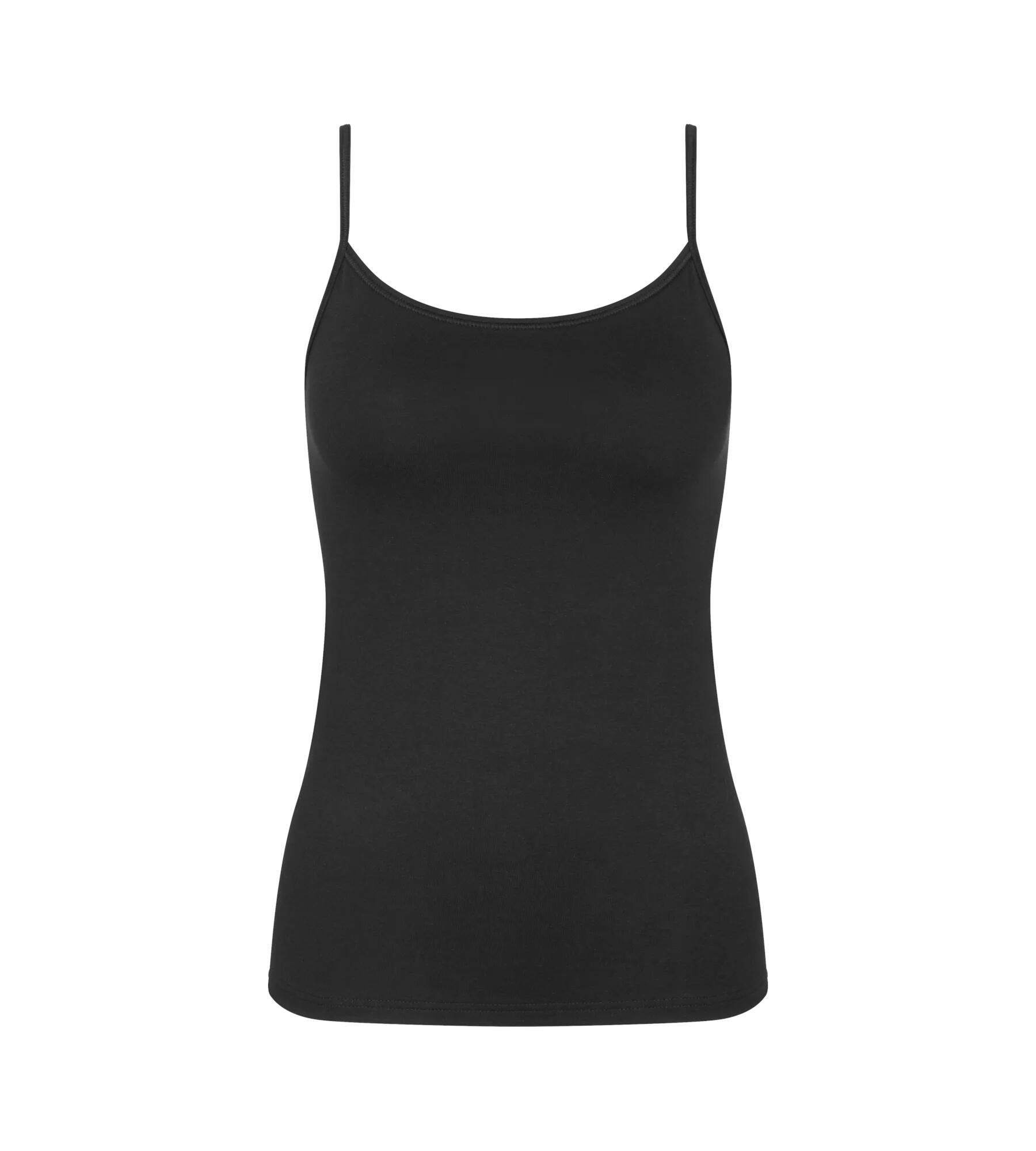 Triumph - Sense Of Cotton Spaghetti Top schwarz - Gr. - 46 von Triumph