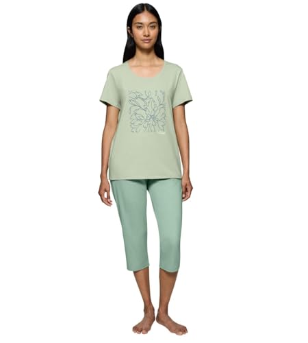 Triumph Sets PK Capri X 02, Pyjama-Set Damen, Grün (Green - Dark Combination), 38 von Triumph