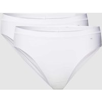 Triumph Slip mit Logo-Print im 2er-Pack in Weiss, Größe S/M von Triumph