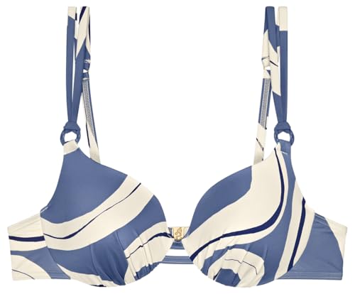 Triumph Damen Summer Allure WP Bikini top, Blue Combination, 36D von Triumph