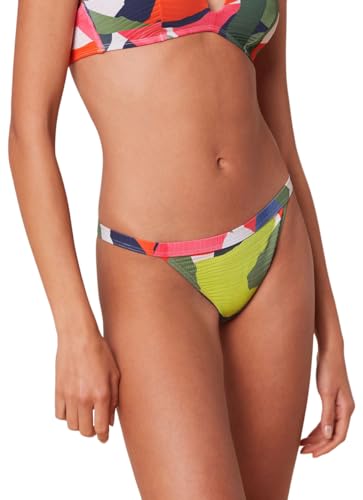 Triumph Damen Summer Expression Rio 01 pt Bikini Bottoms, Green - Dark Combination, 36 von Triumph