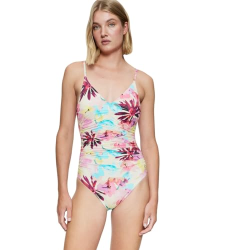 Triumph Summer Fleur OP 01, One Piece Swimsuit Damen, Mehrfarbig (Pink - Dark Combination), 42 von Triumph