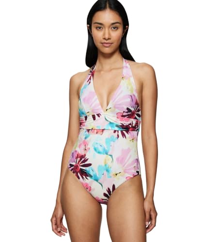 Triumph Summer Fleur OP Plunge, One Piece Swimsuit Damen, Mehrfarbig (Pink - Dark Combination), 40 von Triumph