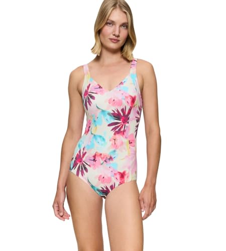 Triumph Summer Fleur OW 01, One Piece Swimsuit Damen, Mehrfarbig (Pink - Dark Combination), 38 von Triumph