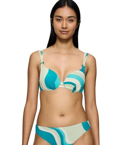 Triumph Summer Mix & Match WP 02 pt, Bikini Top Damen, Mehrfarbig (Blue - Light Combination), 40 von Triumph