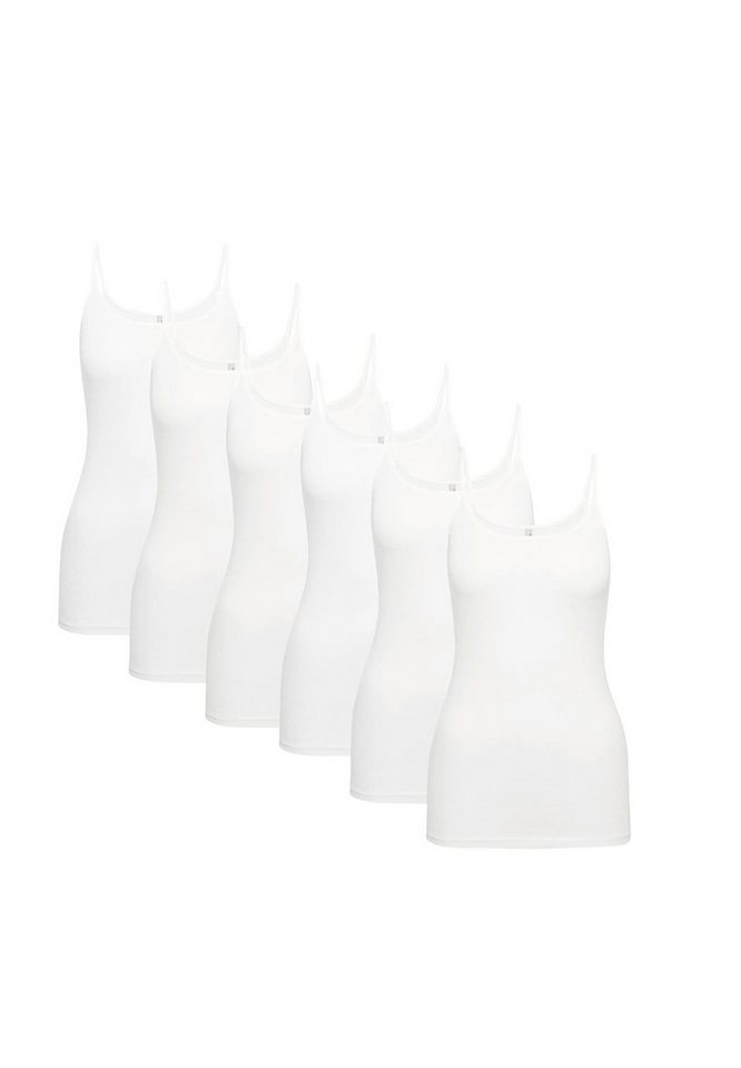Triumph Unterhemd 6er Pack Katia Basics 01 (Spar-Set, 6-St) Spaghetti Top - Baumwolle - Atmungsaktiv - Leicht tailliert von Triumph
