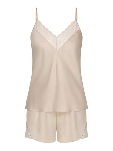 Triumph Wild Azalea Florale PSW, Pyjama-Set Damen, Beige (Naturel (076)), 40 von Triumph