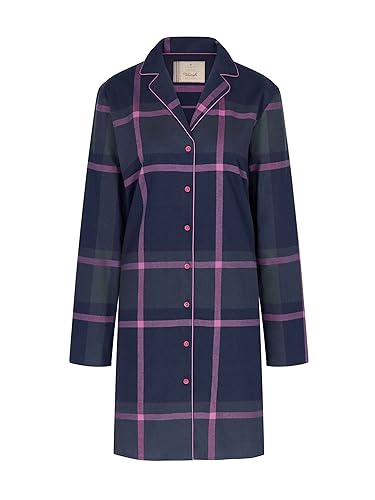 Triumph Damen Boyfriend Ndw X Checks Nightgown, Blue - Dark Combination, 36 von Triumph