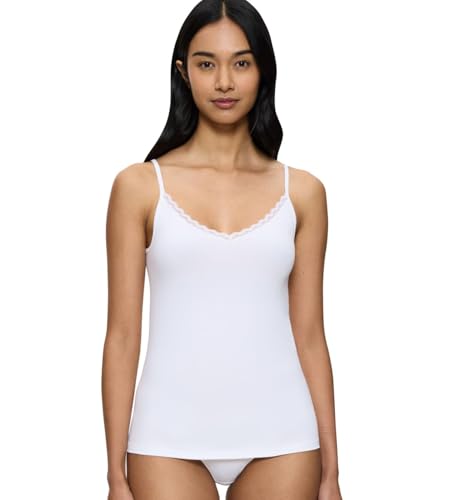 Triumph Women's Feel of Cotton Spaghetti Top Undershirt, White, 42 von Triumph