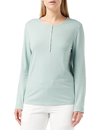 Triumph Women's Mix & Match LSL TOP Buttons Pyjamaoberteil, Misty Turquoise, 44 von Triumph