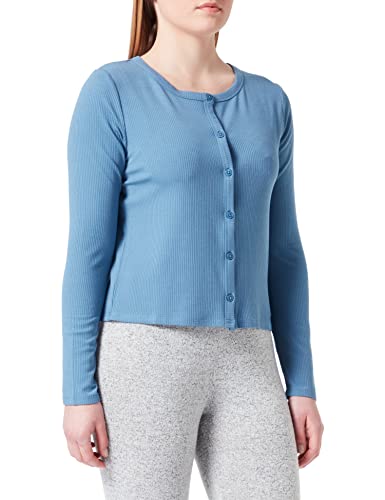 Triumph Women's Natural Spotlight Rib Cardigan Pyjamaoberteil, Liberty Blue, 36 von Triumph