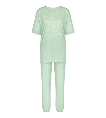 Triumph Women's PK SSL 10 CO/MD Pajama Set, Green-Light Combination, 36 von Triumph