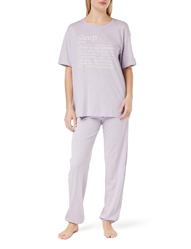 Triumph Women's PK SSL 10 CO/MD Pajama Set, Violet-Light Combination, 36 von Triumph