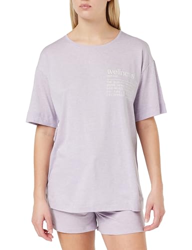 Triumph Women's PSK 10 CO/MD Pajama Set, Violet-Light Combination, 40 von Triumph