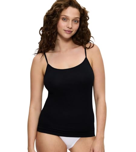 Triumph Women's Sense of Cotton Spaghetti Top Undershirt, Black, 42 von Triumph
