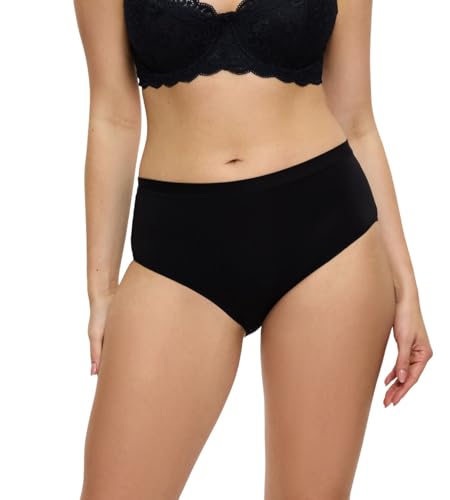 Triumph Women's Sense of Modal Midi 2P Briefs, Black, XL (2er Pack) von Triumph