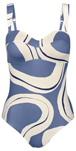 Triumph Women's Summer Allure OPD One Piece Swimsuit, Blue Combination, 44E von Triumph