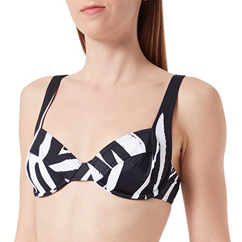 Triumph Women's Summer Mix & Match W 01 pt Bikini, White-Dark Combination, 38D von Triumph