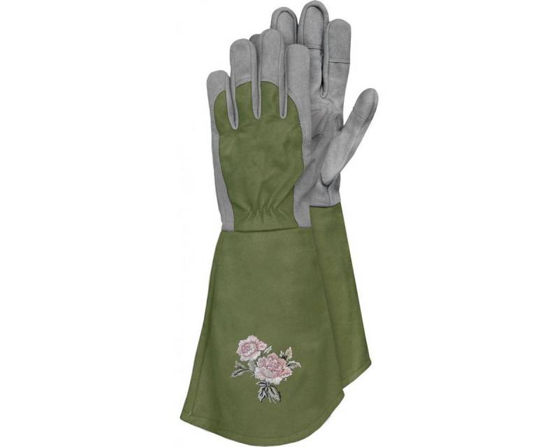 Triuso Gartenhandschuhe Kunstlederhandschuhe Rosegarden Gr. 8 extra lang von Triuso