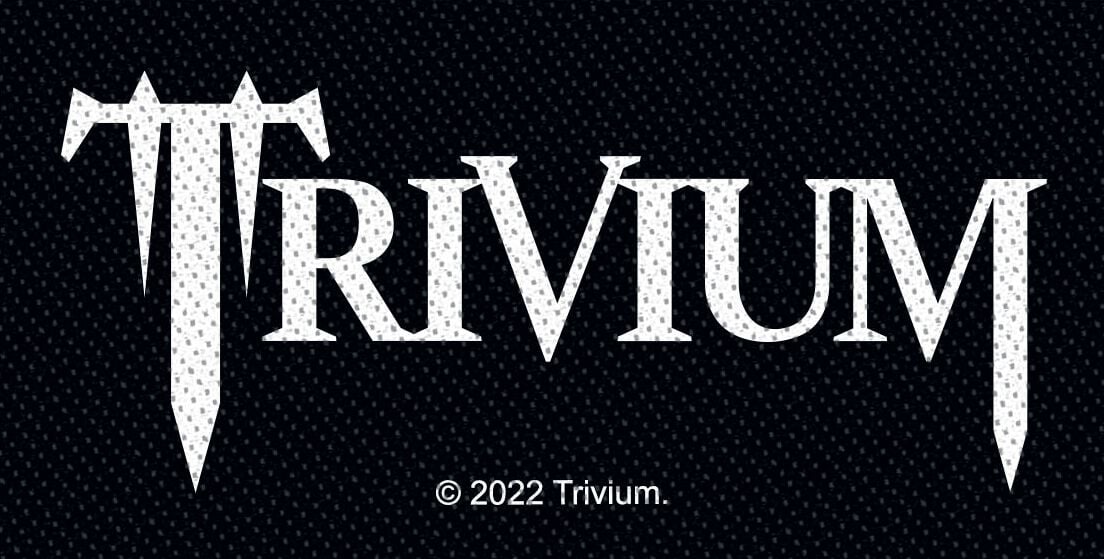 Trivium Logo Patch schwarz grau weiß von Trivium