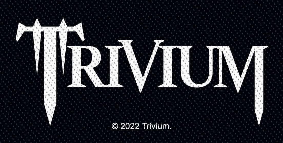 Trivium Patch - Logo - schwarz/grau/weiß  - Lizenziertes Merchandise! von Trivium