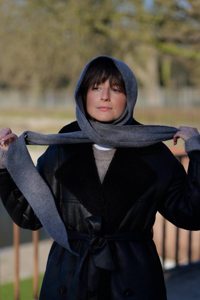 Balaclava 14 Farben Kaschmir/Merino Kapuzenschal Strickkapuze Schlaufeschal Winter Mützen Loopschal Kaputze von TrivunaDieStrickerin