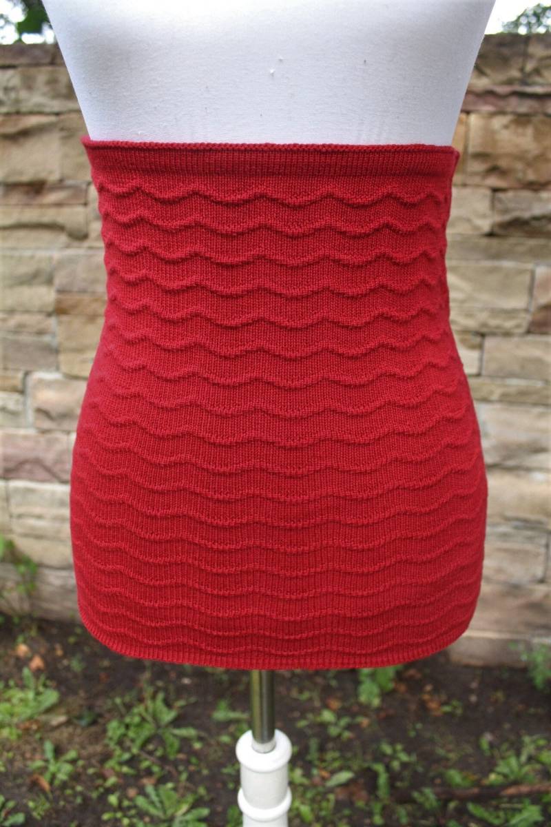 Nierenwärmer Merino Minirock Feuerrot Hüftwarmer Cacheur Wolle Röcke Gürtel Frauen Damen Rocke Damendamenröcke Kleidunung von TrivunaDieStrickerin