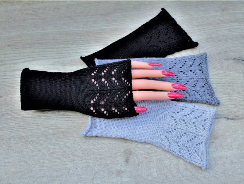 Pulswärmer 10 Farben Merino Armstulpen Wollstulpe Handstulpe Strickstulpe Damenstulpe Fäustlinge Handschuhe Accessoires Damen Männer von TrivunaDieStrickerin