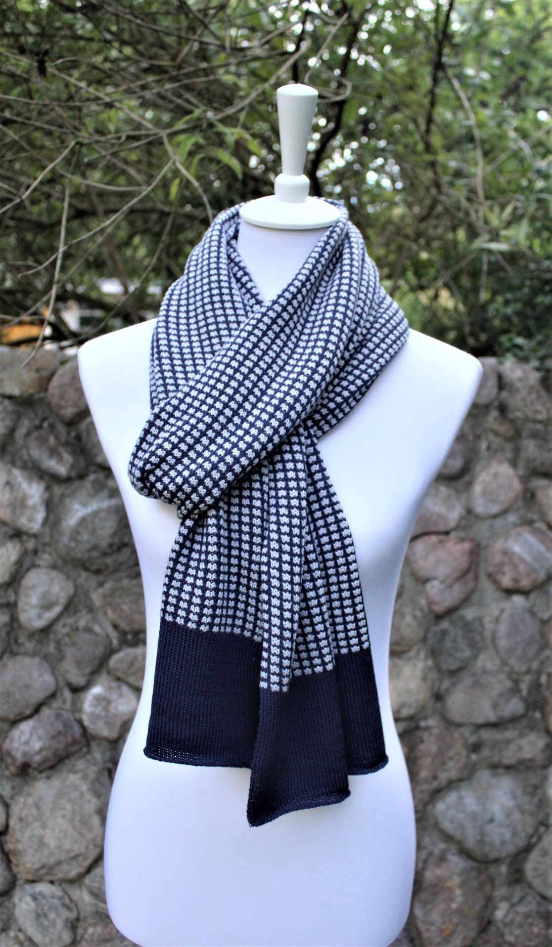 Schal Unisex Merino Schultertuch Wolltuch Wool Merinotuch Strickstola Brautstola Herrenschals Boleros Accessoires Damen Yoga Sport von TrivunaDieStrickerin