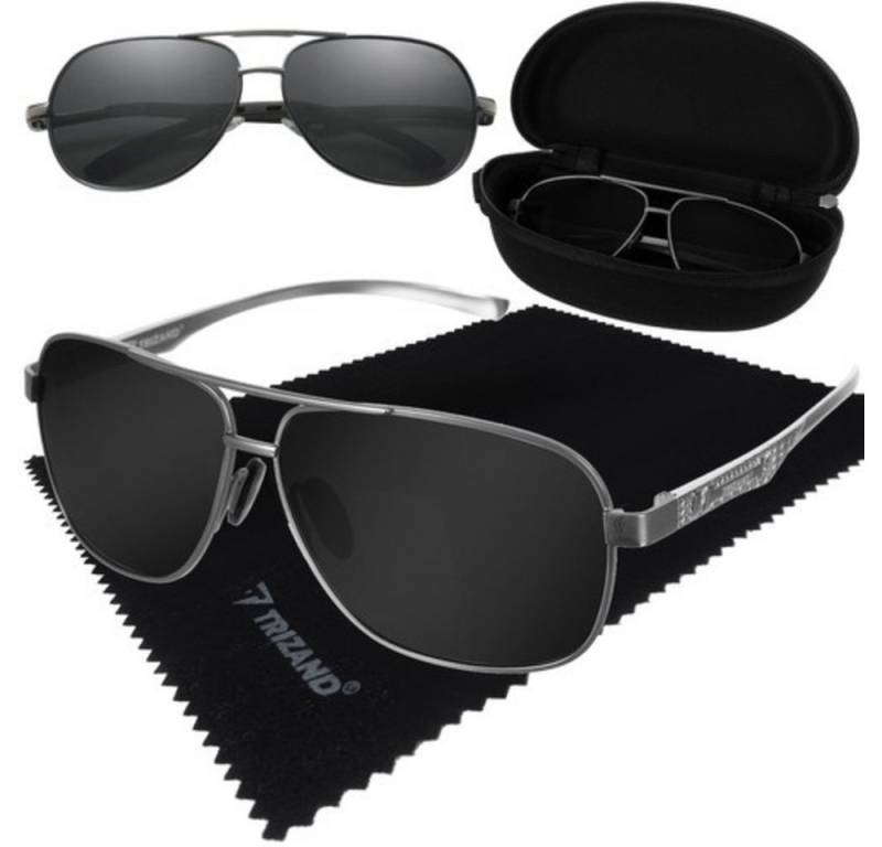 Trizand Sonnenbrille Brille UV-400 Filter (Spar-Set, 1-St., praktisch, universell) Polarisation + UV-Filter von Trizand
