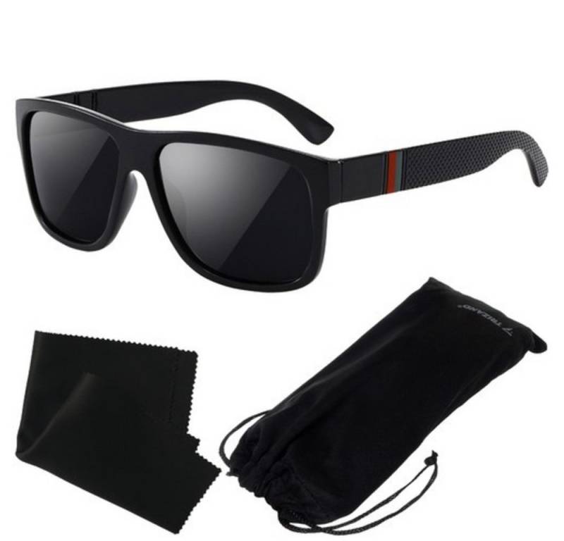 Trizand Sonnenbrille Polarisierte Sonnenbrille UV 400 (Spar-Set, 1-St., Accesoires) Zeitloser Stil, passend für Damen und Herren in jeder Situation von Trizand